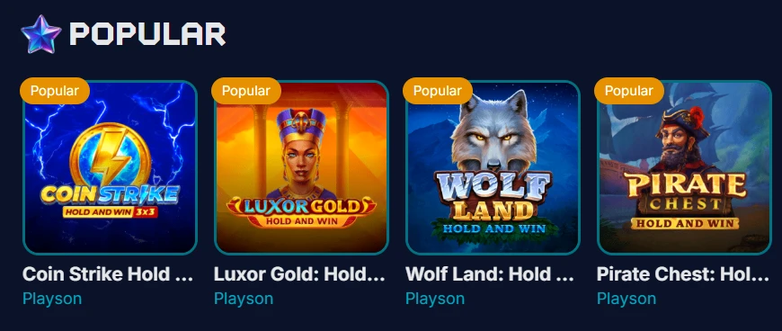 Xon Bet Popular Games